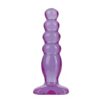 doc johnson crystal jellies delight 12 cm - anatomiczny korek, rożowy