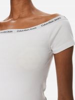 T-shirt damski okrągły dekolt Calvin Klein Jeans rozmiar M