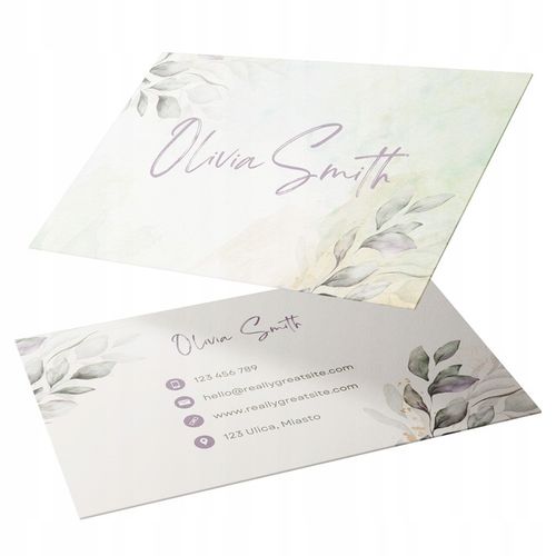 Wizytówki DRUK z projekt Canva 300 szt GRUBE 350g na Arena.pl