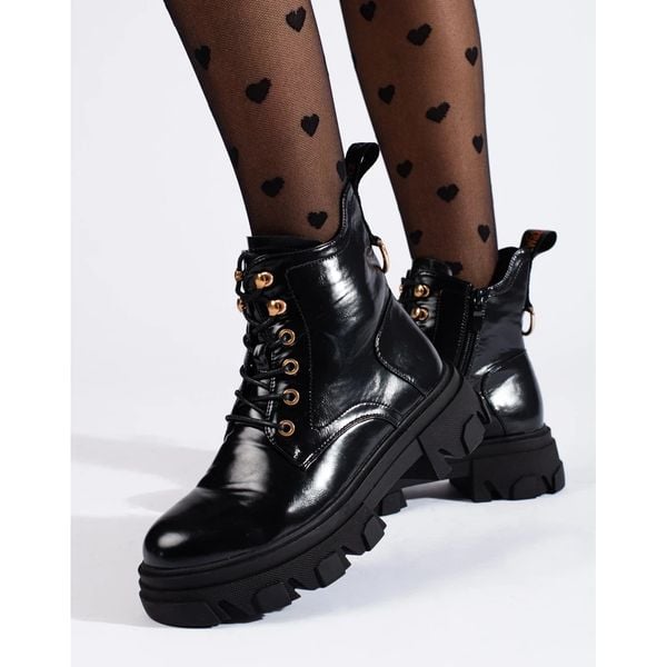 Lakierowane botki damskie r.36 zdjęcie 4