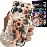 ETUI DO MOTOROLA MOTO G15 - KWIATISTY WZÓR SŁONECZNIK SŁONECZNIKI