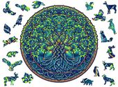 Puzzle Drewniane Premium 3D dla dorosłych Mandala Drzewo Życia XXL Adawoo