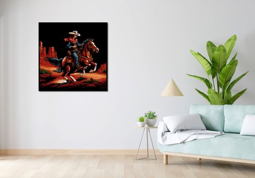 Plakat 90x90cm Galop przez Prerię na Arena.pl