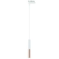 Lampa wisząca do systemu szynowego 1-fazowego Slimi S Orlicki Design słupek różowe złoto biała