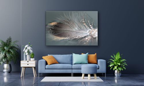OBRAZ NA PŁÓTNIE 130 Piórko 60x40cm na Arena.pl