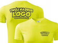 Oddychający T-shirt sportowy z Twoim napisem LOGO