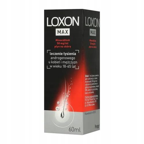 LOXON Max płyn 5% przeciw wypadaniu włosów 60 ml na Arena.pl