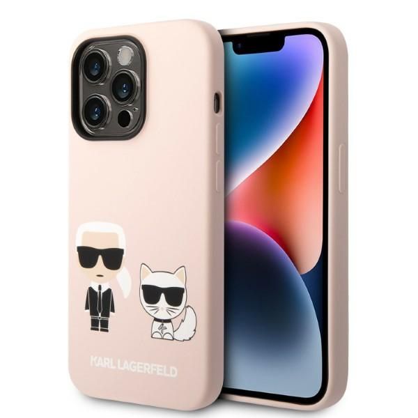 Etui Karl Lagerfeld do iPhone 14 Pro Max, Różowy, MagSafe zdjęcie 1
