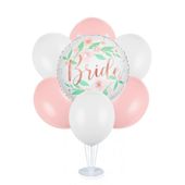 Zestaw balonów na stojaku Bride wieczór panieński, różowy