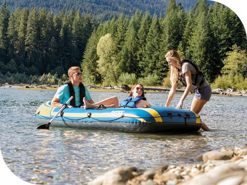 Ponton Intex Challenger 3-osob Pompka + Wiosła 68370 MODEL 2024 na Arena.pl