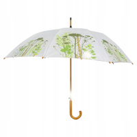 Przeźroczysta Parasolka z motywem roślinnym 120 cm Parasol Esschert Design