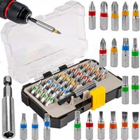 BITY DO WKRĘTARKI S2 25 MM 1/4" Z PRZEDŁUŻKĄ MAGNETYCZNĄ 60 MM ZESTAW 21 EL