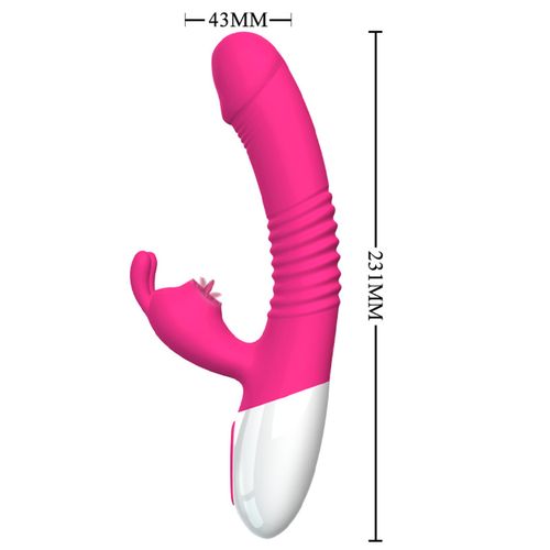 wibrator  silicone vibrator usb 7 powerful licking and thrusting modes na Arena.pl