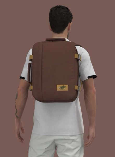 Plecak 40x30x20 Classic Backpack 28L belgian chocolate CabinZero zdjęcie 2