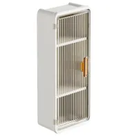 Półka łazienkowa wisząca 3 poziomy drzwiczki otwór na chusteczki