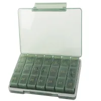 Pojemnik na leki tabletki pudełko pory dnia lekarstwa tygodniowy