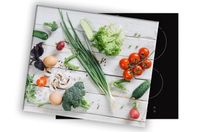 SZKLANA DESKA NA KUCHENKĘ 60x52 071A WARZYWA