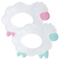 CANPOL Silikonowy gryzak chłodzący 3m+ Owca KOLOR LOSOWY