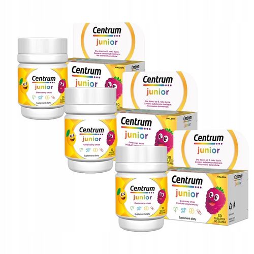 Centrum Junior Witaminy dla Dzieci 3x30 Tabletek na Arena.pl