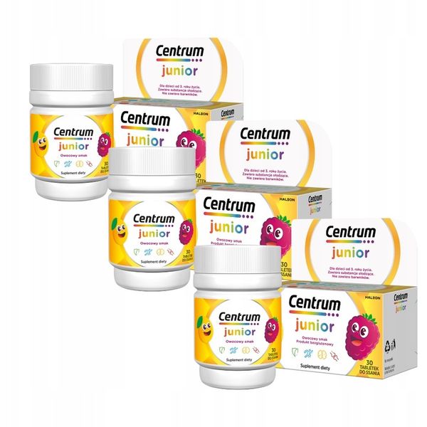 Centrum Junior Witaminy dla Dzieci 3x30 Tabletek zdjęcie 2