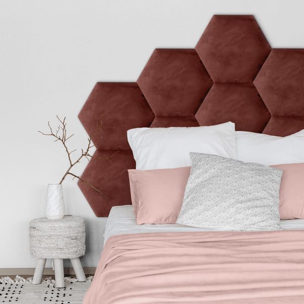 PANELE TAPICEROWANE PLASTER MIODU Heksagon BORDOWY 26cm x 30cm zdjęcie 7