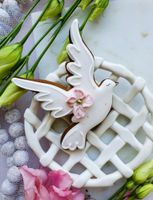 CIASTKO CHRZEST DUŻY GOŁĄBEK KWIATEK