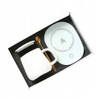 Kubek ceramiczny DO HERBATY Podgrzewacz USB Łyżka PREZENT Kubek Świąteczny
