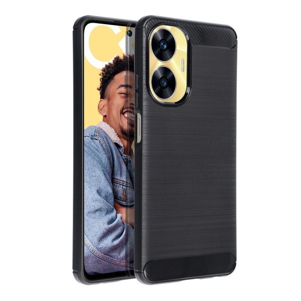 Futerał CARBON do REALME C55 czarny zdjęcie 1