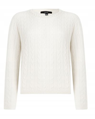 Vero Moda VMLUNA CABLE PEARL PULLOVER - Jumper - birch L na Arena.pl