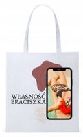 Dla Brata Na Prezent Torba Eco Biała Shopper Z Nadrukiem Ze Zdjęciem