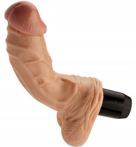 SEX PENIS NATURALNE DILDO Z WIBRACJAMI - WIBRATOR Z KRĘGOSŁUPEM na Arena.pl
