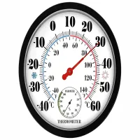 Termometr higrometr wilgotności pokojowy ścienny wiszący okrągły