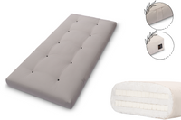 Materac 90x200 z lateksem - Pascall Futon Medium Duo Latex - Szary