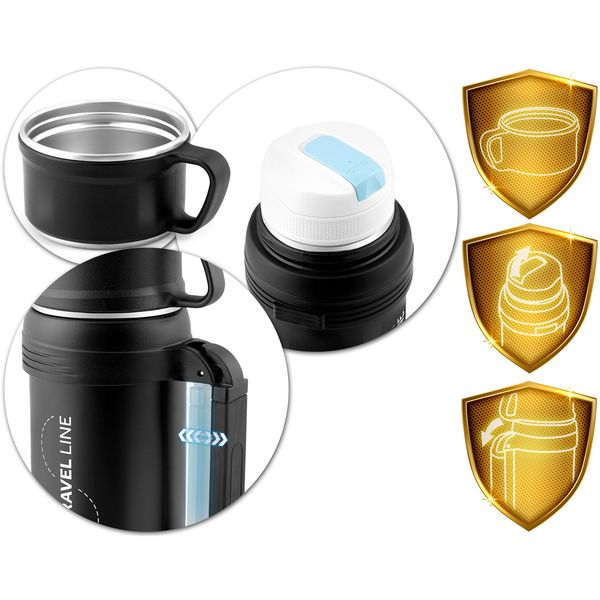 Termos próżniowy 1500 ml BD-781 czarny zdjęcie 10