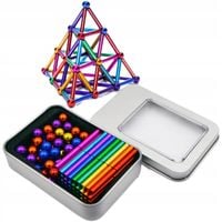 KLOCKI MAGNETYCZNE KULKI NEOCUBE XXL 8mm 126szt Zabawka Magnetyczna Neocube