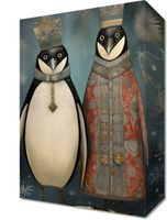 Obraz 20x30cm Królewskie Pingwiny