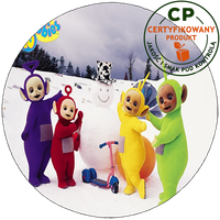 Opłatek na tort - Teletubisie