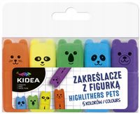 ZAKREŚLACZE Z FIGURKA A 5 KOL. KIDEA
