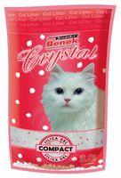 Drobny wydajny żwirek silikonowy dla kota Super Benek Crystal Compact 3,8L