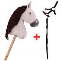 2 x HOBBY HORSE ZESTAW A3 DUŻY KONIK + WODZE + KANTAR PREZENT DLA DZIECKA