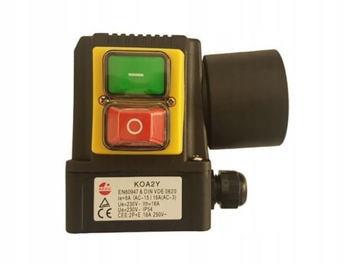 WYŁĄCZNIK włącznik SILNIK 1 faz. 230V KOA2Y KEDU jednofazowy przekaźnik JD4 na Arena.pl