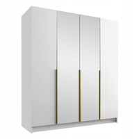 SZAFA UCHYLNA Santi II 200 cm z LUSTREM - GARDEROBA 4-drzwiowa