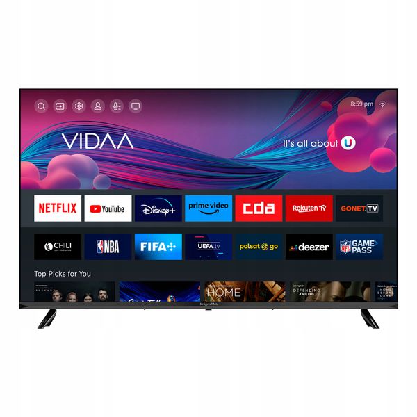 Kruger&Matz Km0243Fhd-V Led Full Hd 43" Smart Tv Dvb-T2/S2 H265 Hevc zdjęcie 5