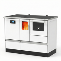 Kuchnia na pellet z płaszczem wodnym  CO ALFA TERM 20 PELLET biała