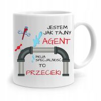 Kubek Prezent Dla Hydraulika Tajny Agent Z Nadrukiem Ze Zdjęciem