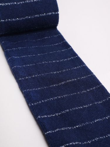Rajstopy dziewczęce z lurexem paski granatowe 92-98 YOCLUB na Arena.pl