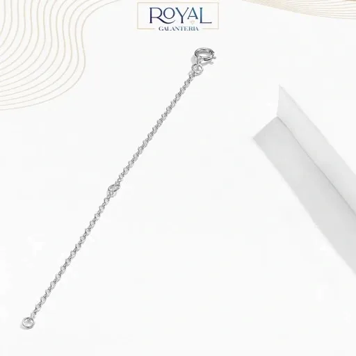 Przedłużka do łańcuszka bransoletki SREBRNA 10cm SREBRO pr 925 UNIWERSALNA zdjęcie 10