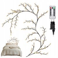 DRZEWKO OZDOBNE ŚWIECĄCE 144 DIODY LED NA ŚCIANĘ