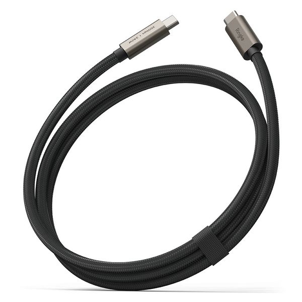 ringke usb 3.2 gen 2x2 type-c cable pd240w 200cm black zdjęcie 2