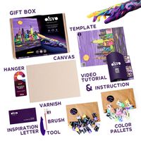 Zestaw Kreatywny Artystyczny Tworzenie Obrazów Dłonią Nowy York 10040